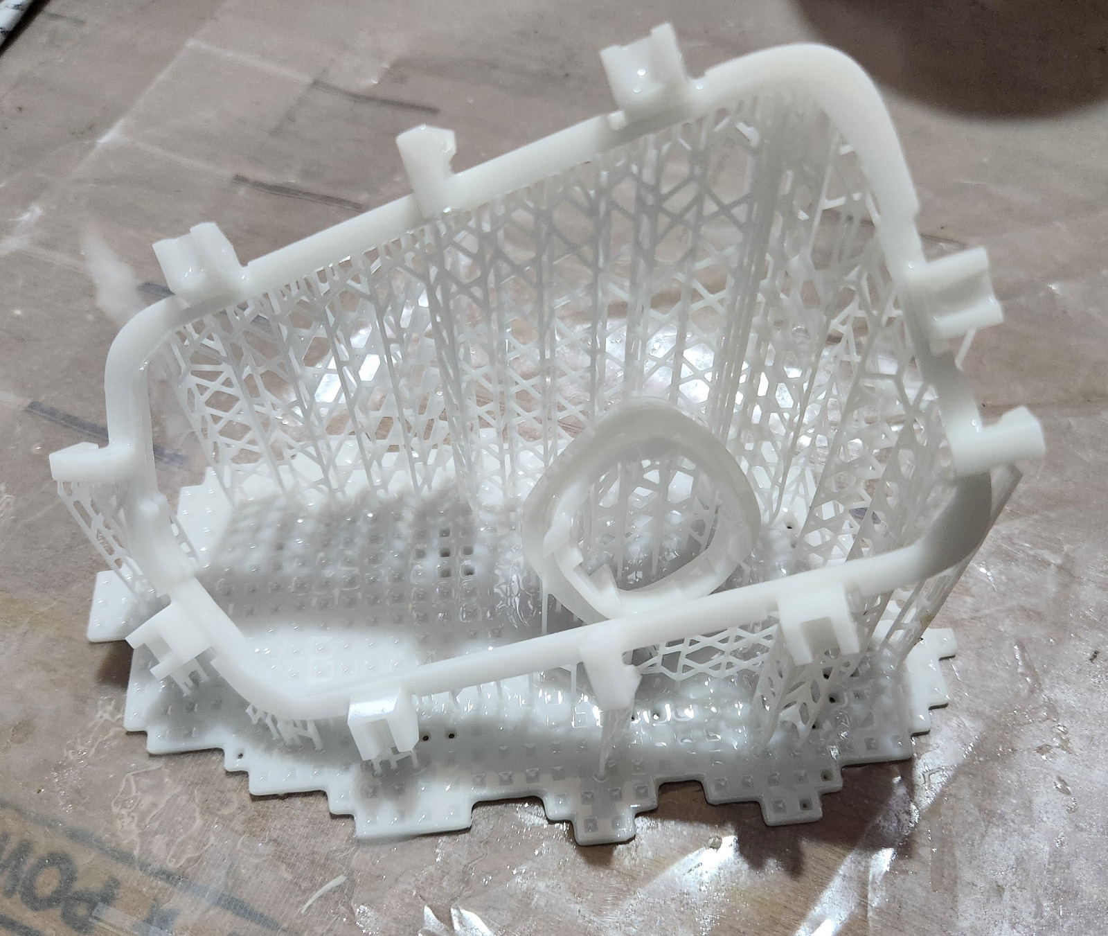 SLA resin printed parts