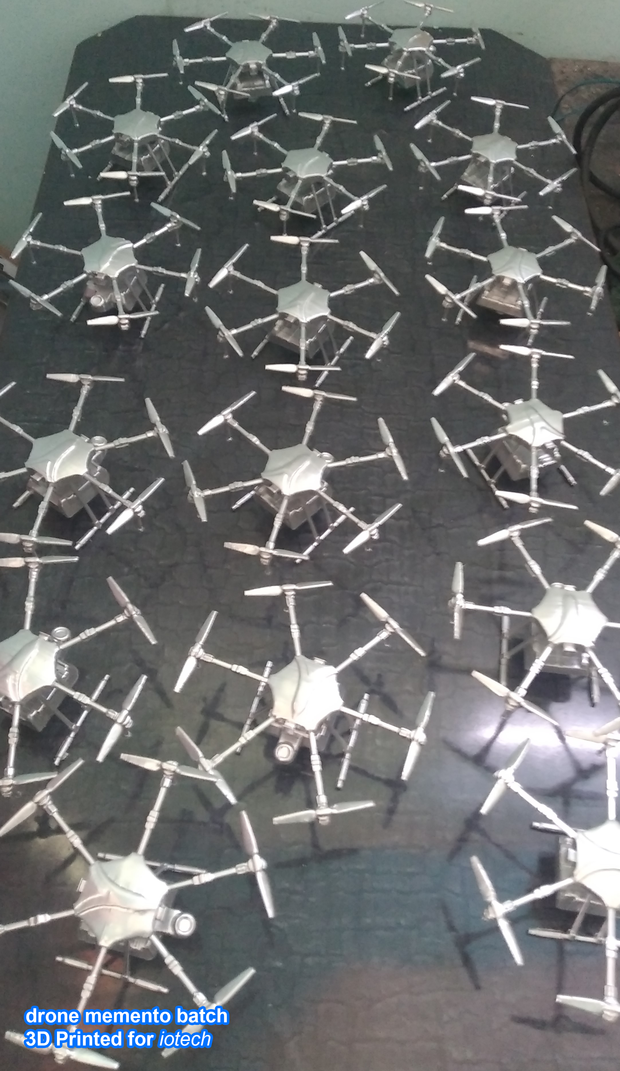 Drone mementos batch production