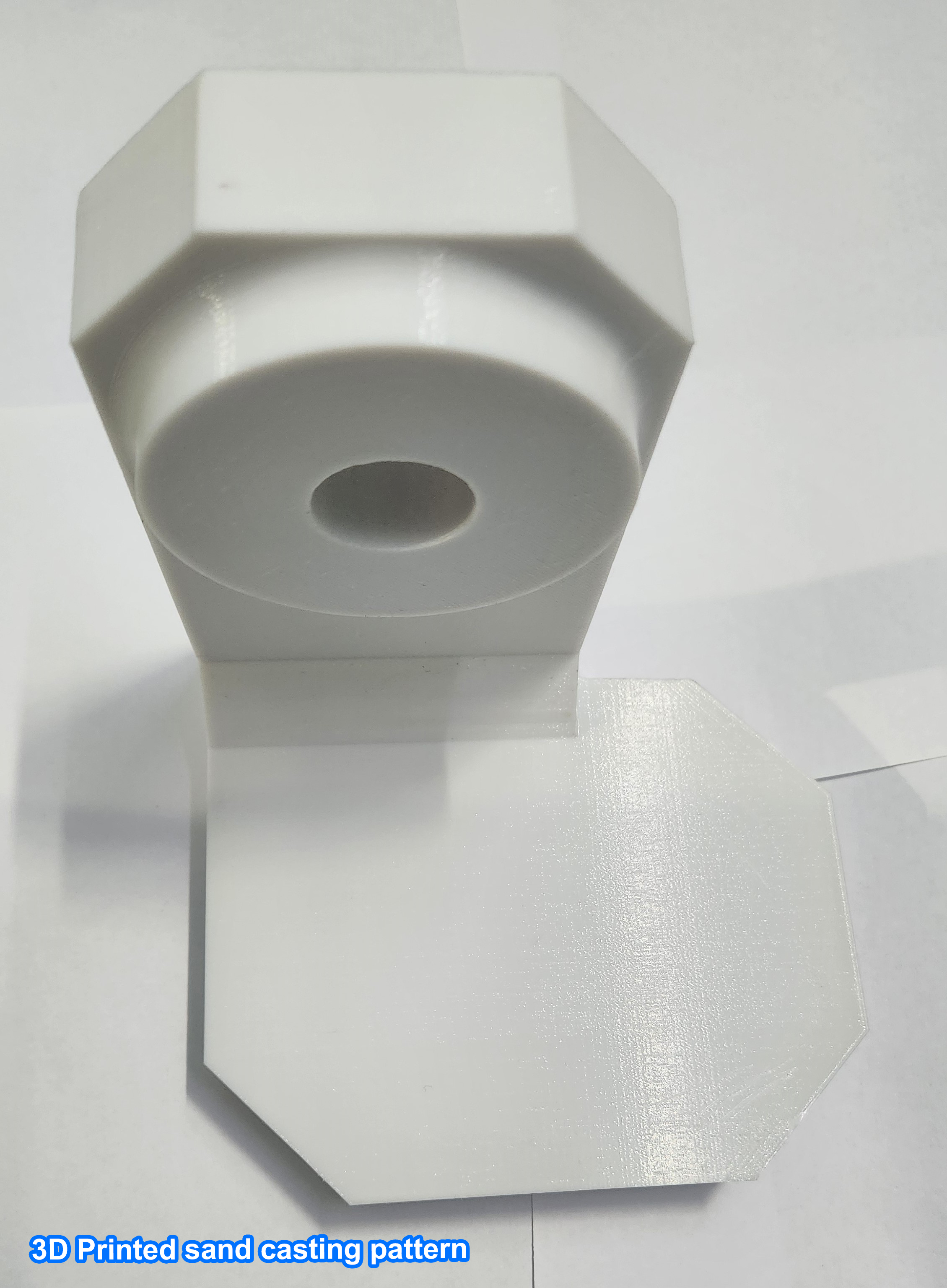 Hexagonal flange pattern with central bore